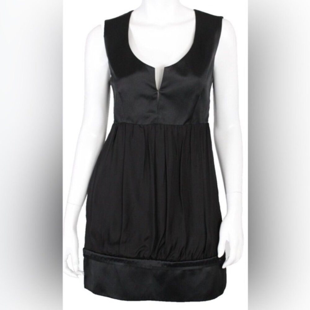 Stella McCartney Black Silk Cocktail Dress SZ 42